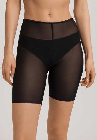 Smooth Illusion Semi-Transparent Tulle Bike Shorts | Black 70846-019